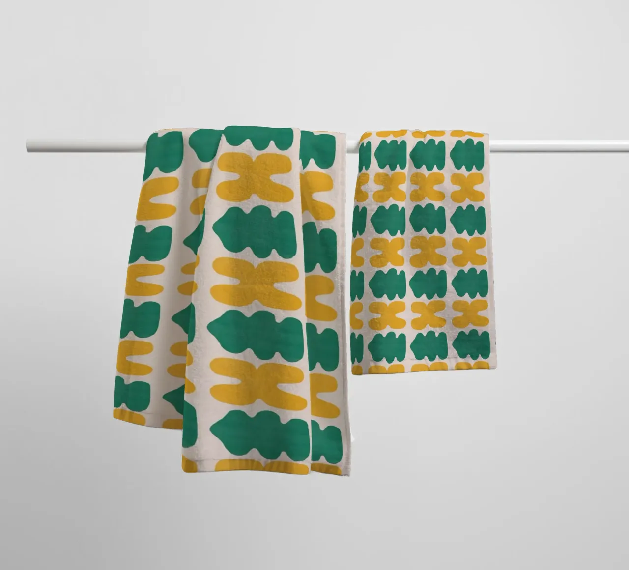 Repetitive pattern 02 towel by Little Dean