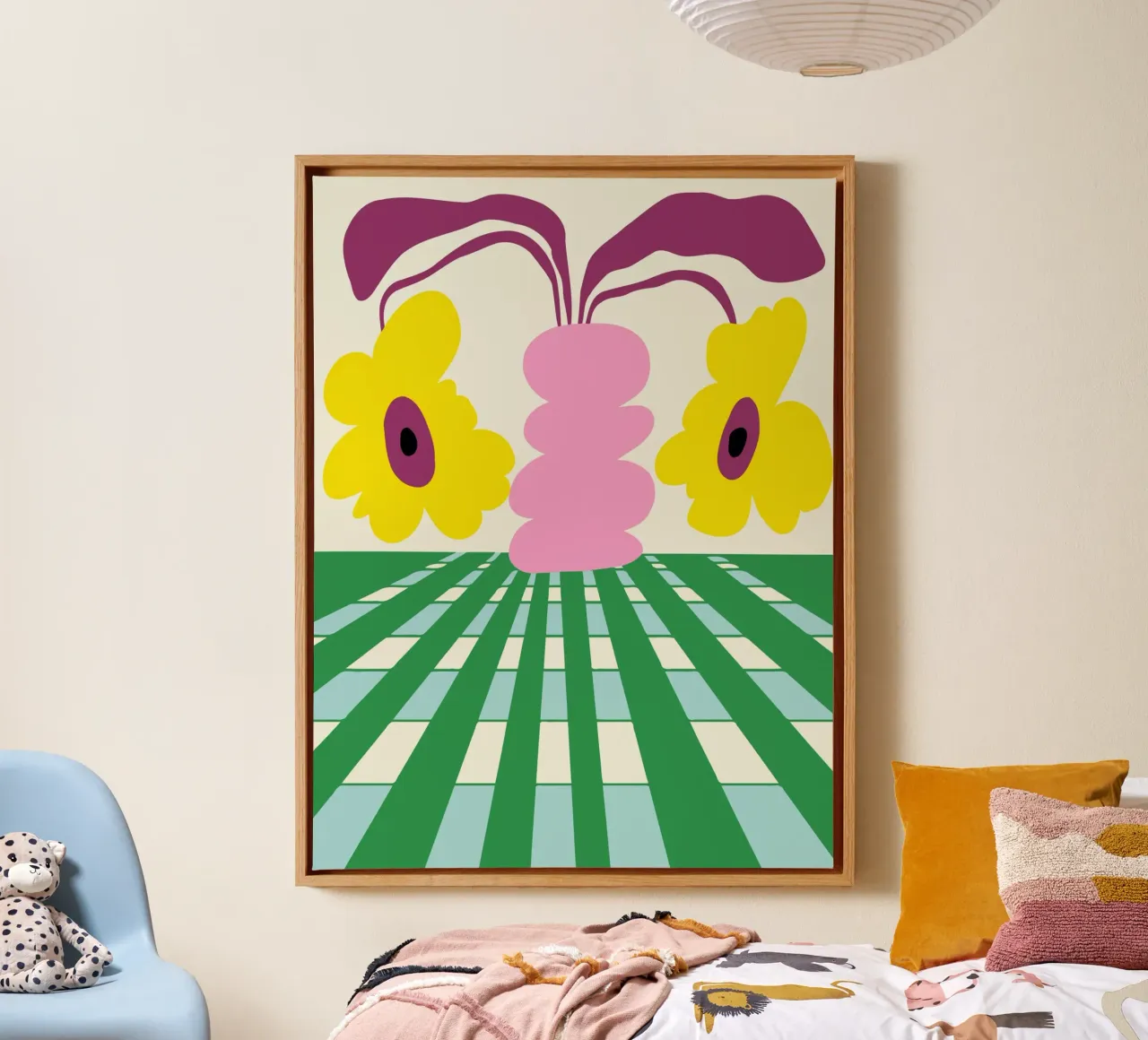 Pottery Prism canvas with Floater frame by Miho Art Studio