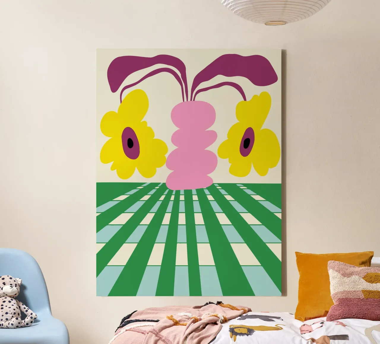 Pottery Prism canvas with Floater frame by Miho Art Studio