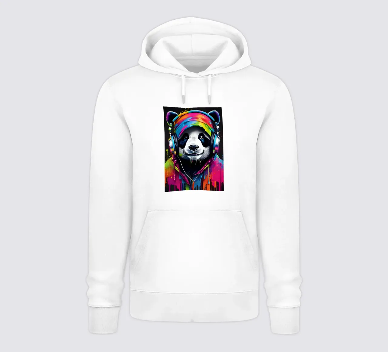 Panda meloman art felpa con cappuccio da MakArena