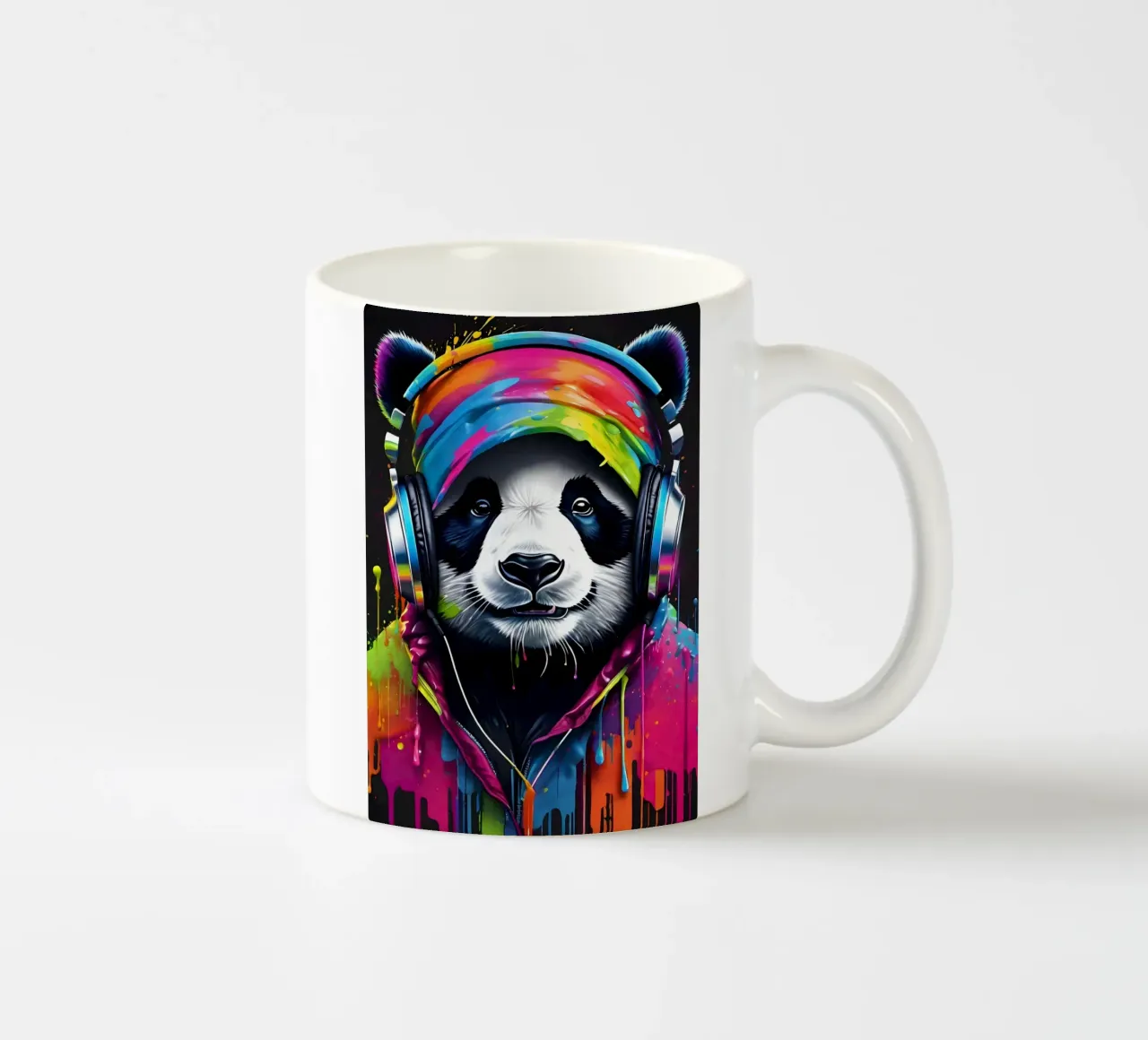Panda meloman art tazza in ceramica da MakArena