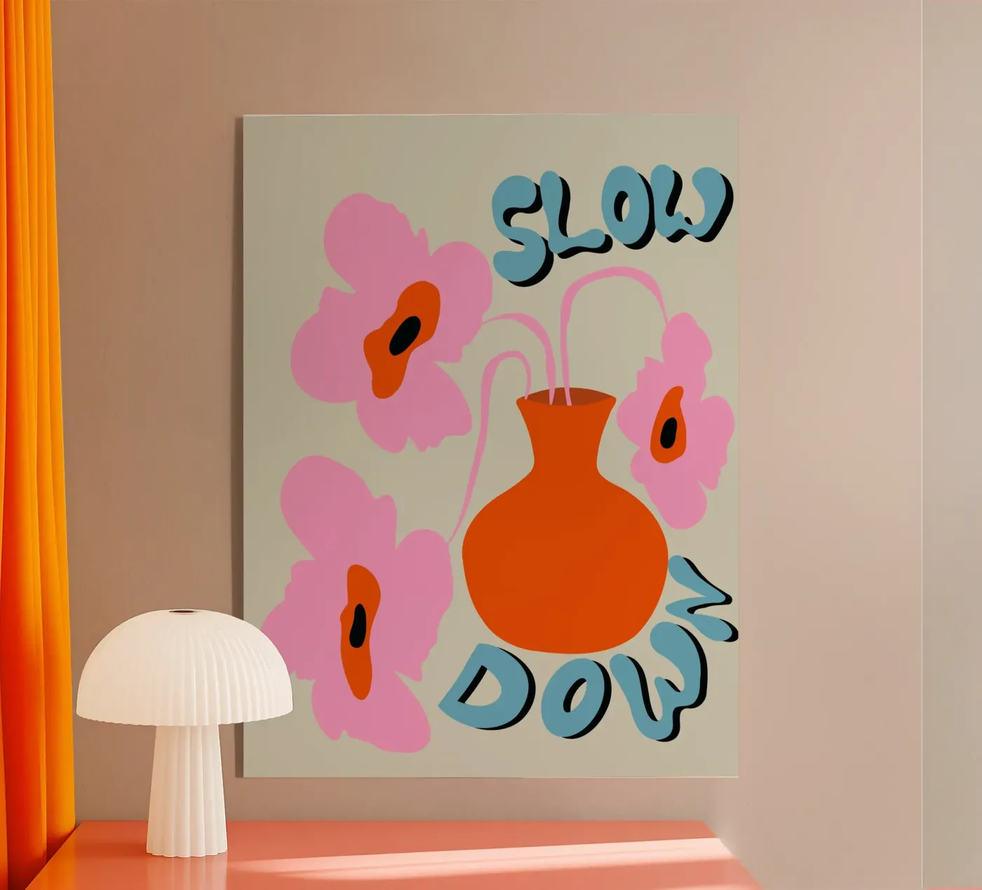 Slow Down Acryl-Glas von Miho Art Studio