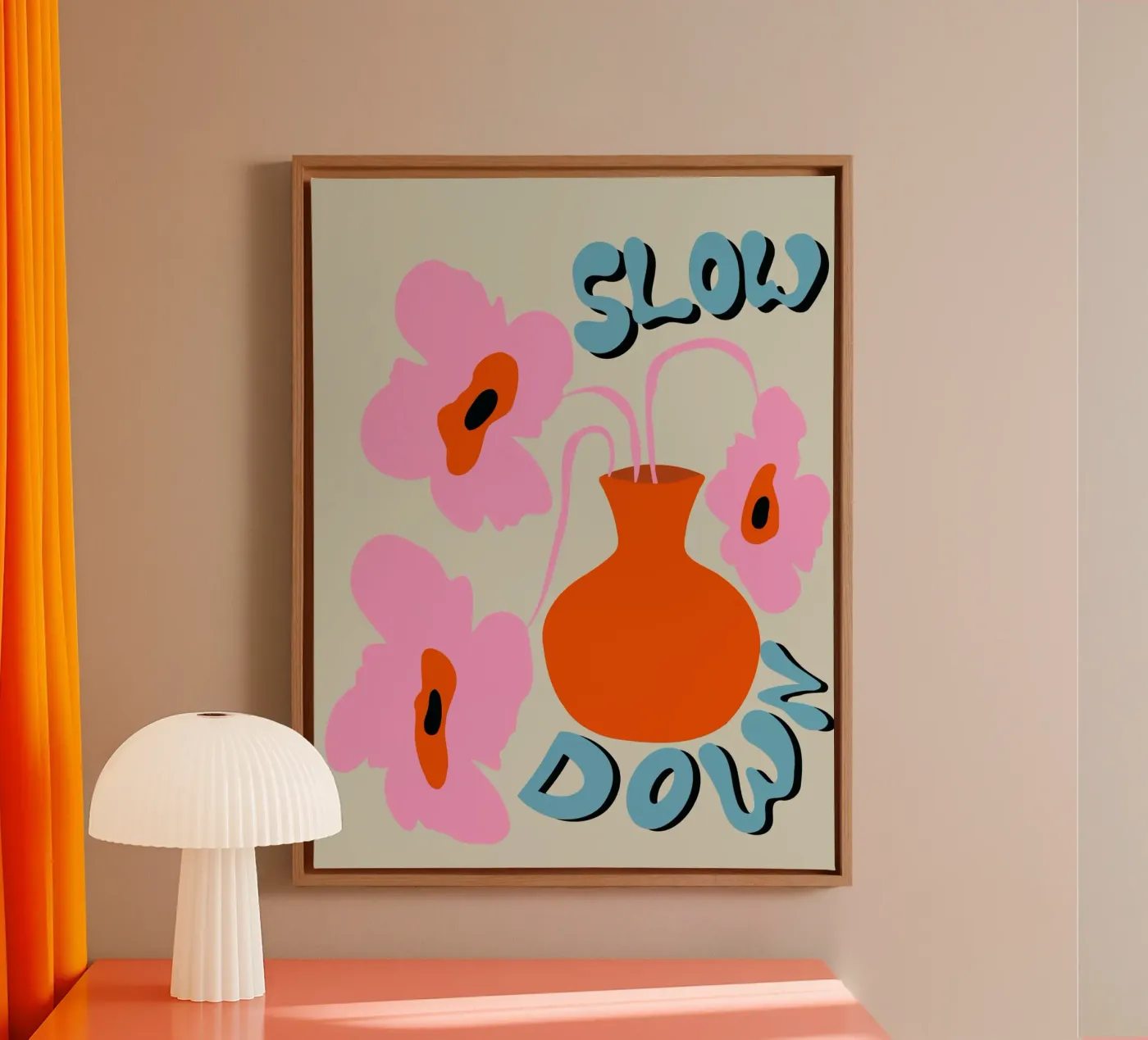 Slow Down canvas van Miho Art Studio