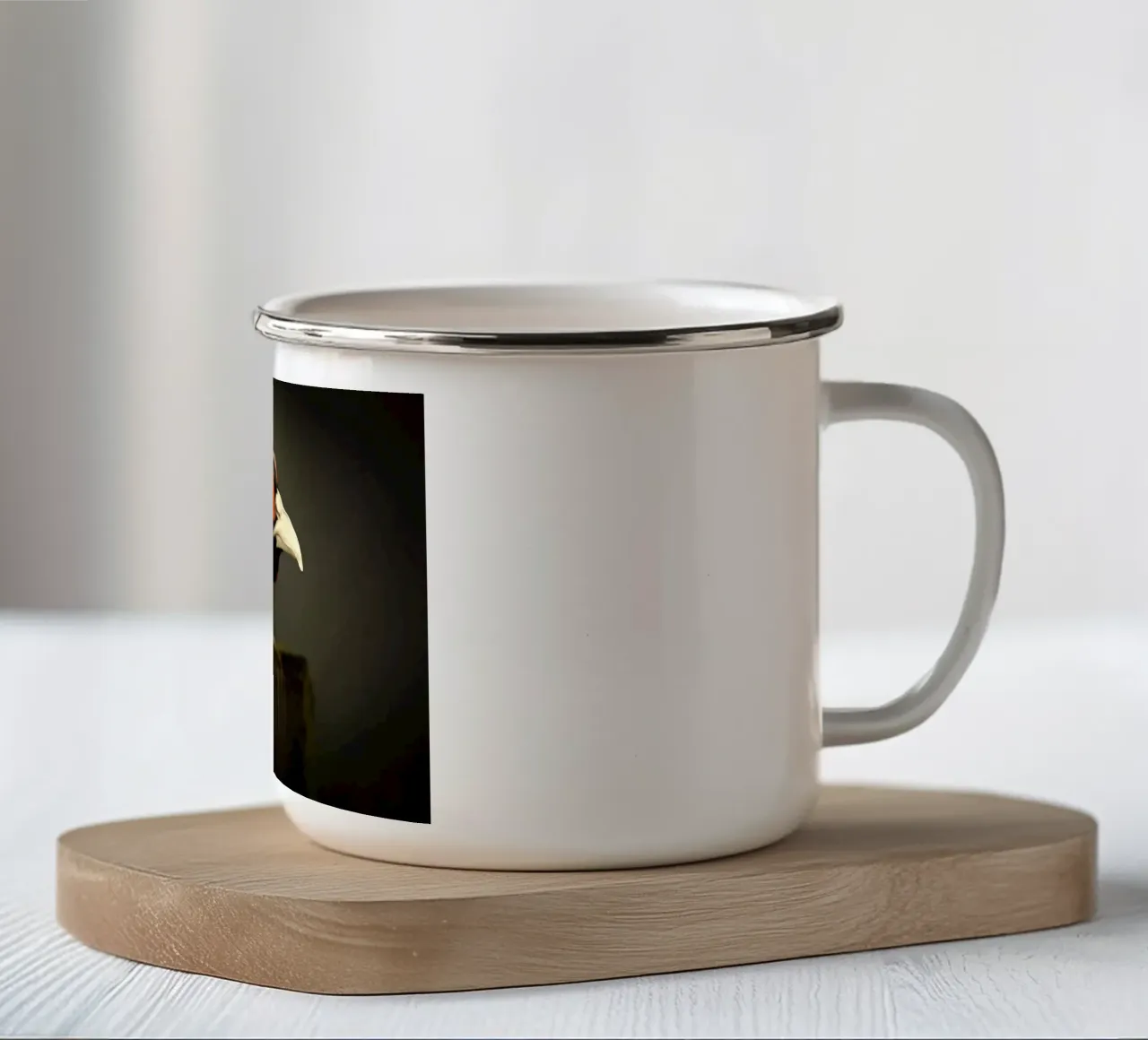 fagiano uccello tazza in smalto da Earthly Visions