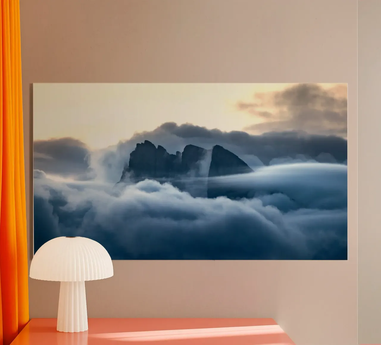 mountain clouds Acryl-Glas von Earthly Visions