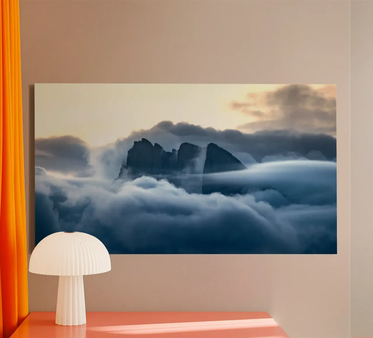 nuvole di montagna tela da Earthly Visions