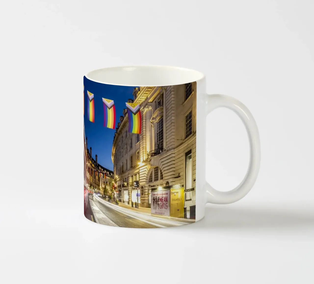 LONDRA Pulsazione urbana in tracce di luce tazza in ceramica da Melanie Viola