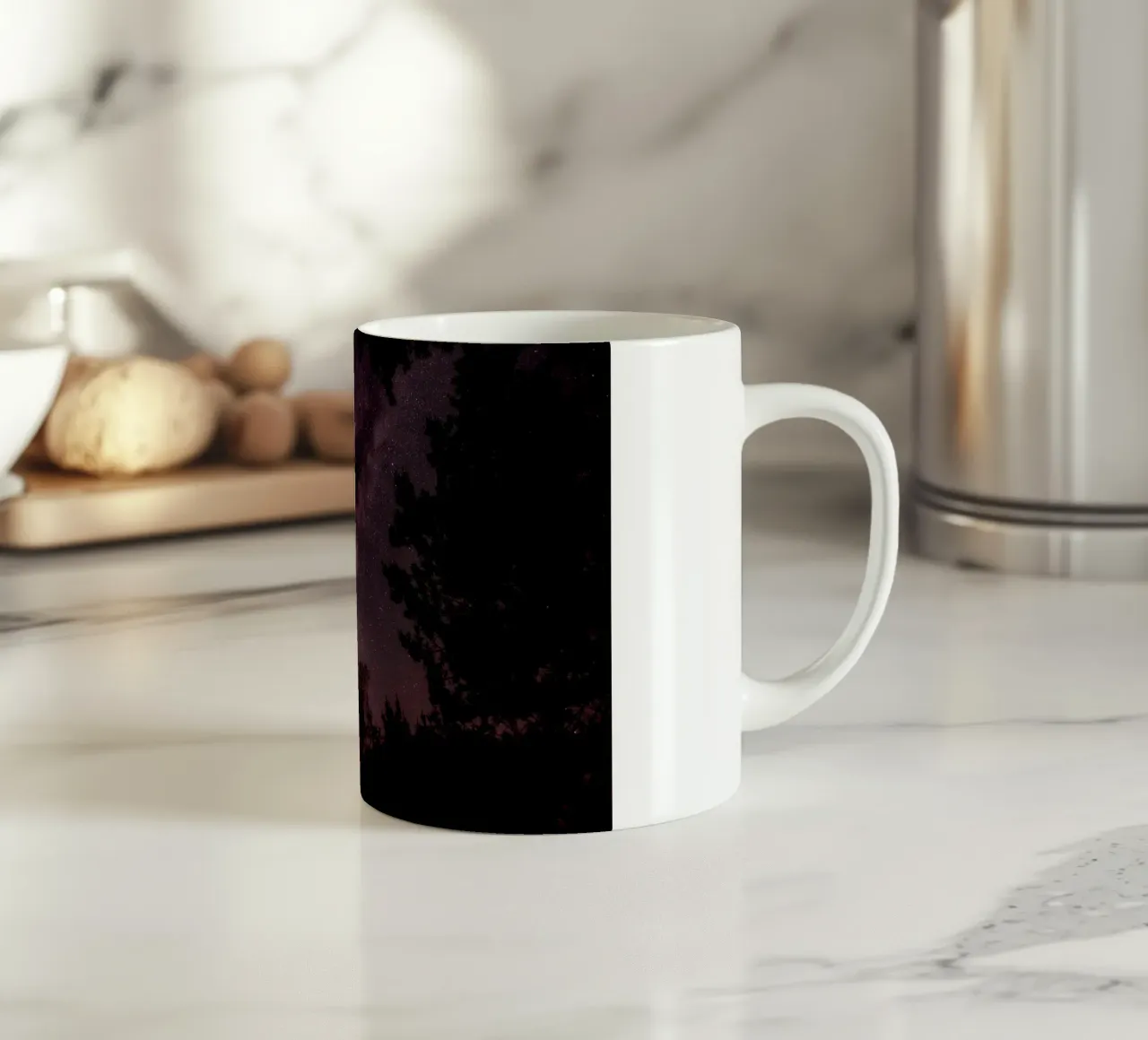 cielo notturno a via lattea tazza in ceramica da Earthly Visions