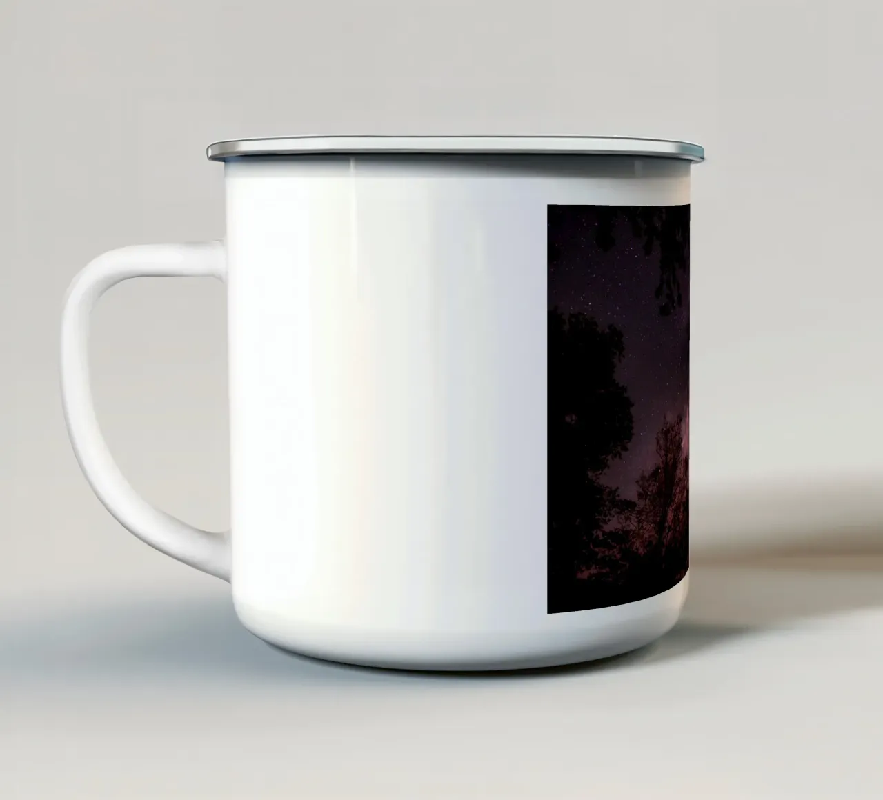 cielo notturno a via lattea tazza in smalto da Earthly Visions