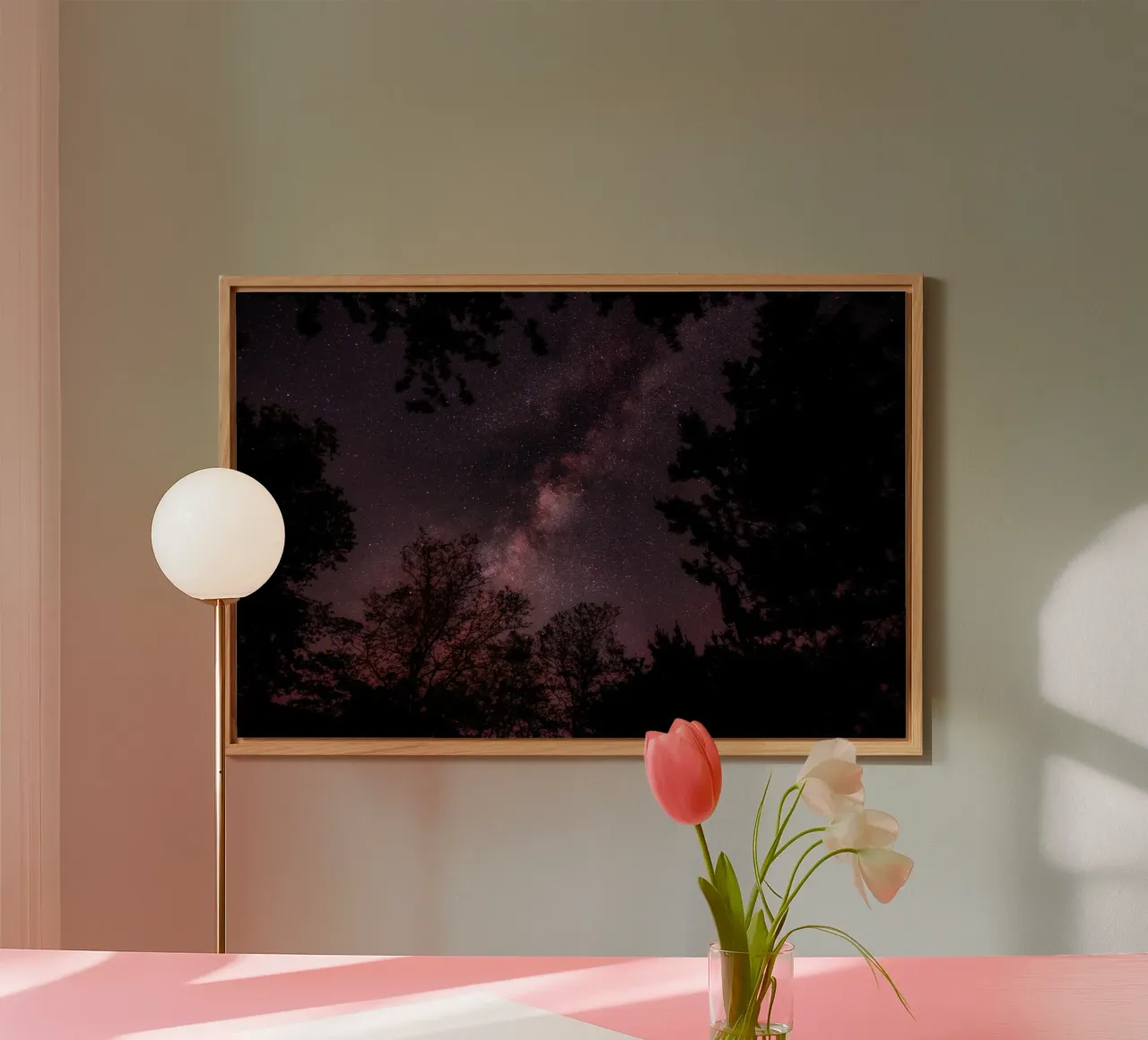 cielo notturno a via lattea alluminio dibond da Earthly Visions