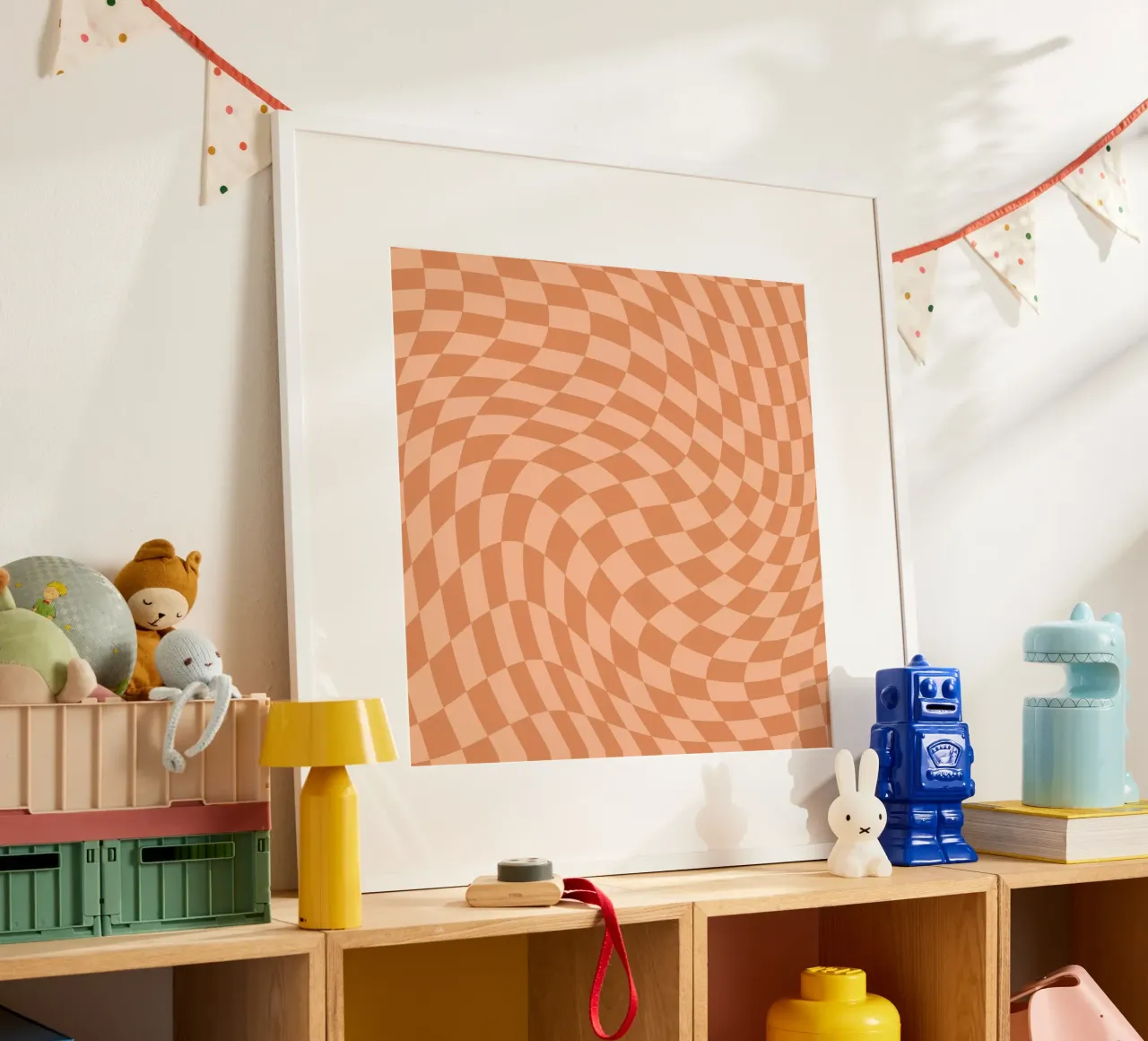 Dama ondulata 13 poster con telaio in alluminio da Little Dean