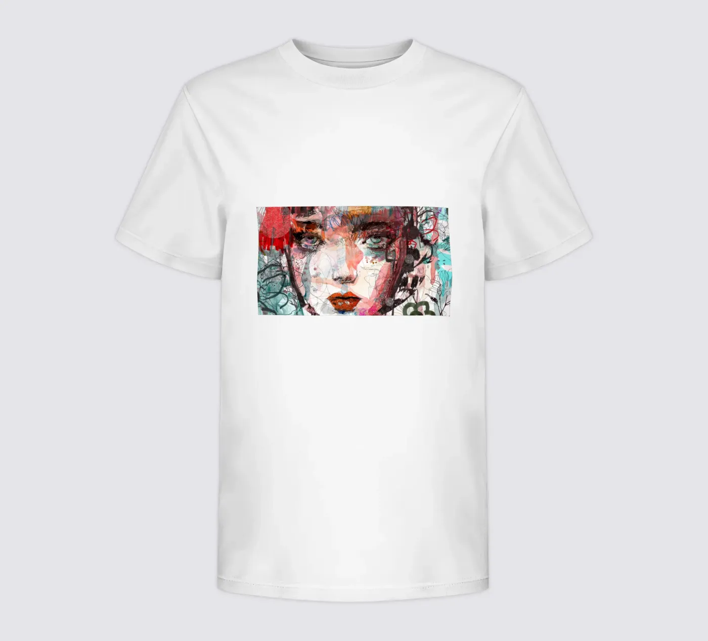 face kinder t-shirt van Giulio Iurissevich