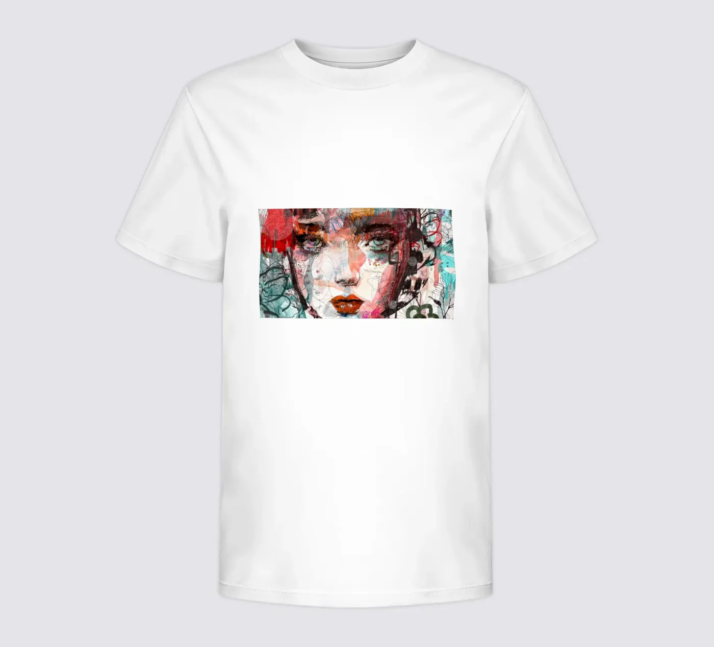 face kinder t-shirt van Giulio Iurissevich