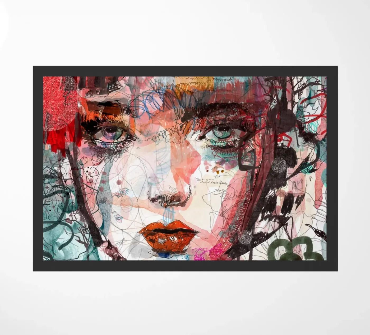 face Fußmatte von Giulio Iurissevich