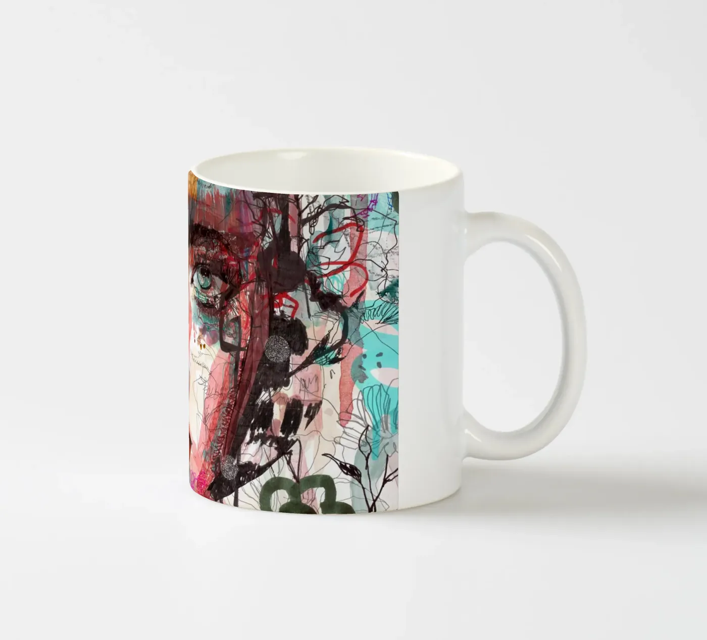 face ceramic mug by Giulio Iurissevich