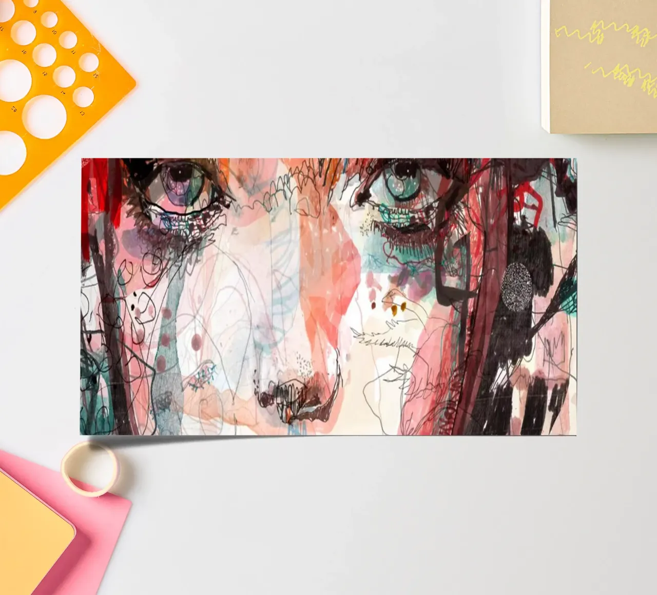 face sticker sheet by Giulio Iurissevich