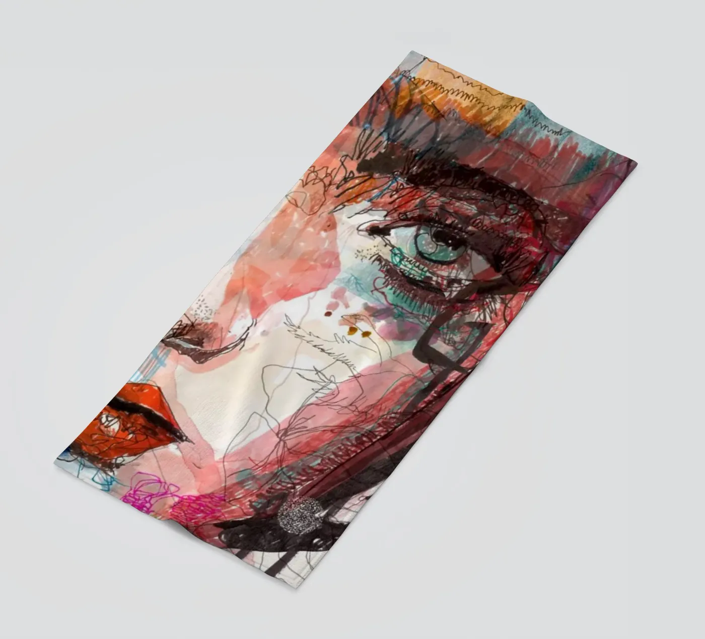 face beach towel by Giulio Iurissevich