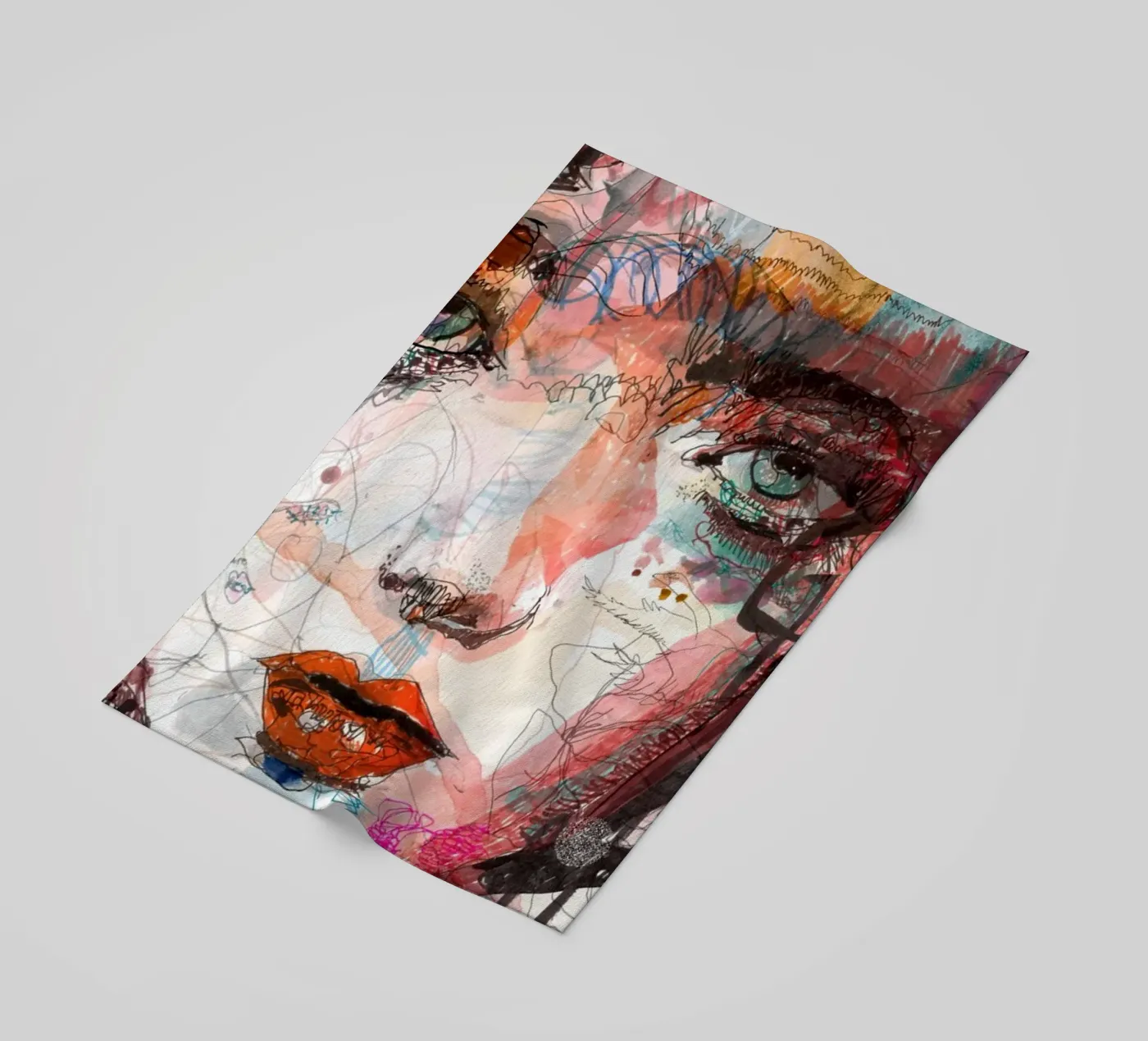 face beach towel by Giulio Iurissevich