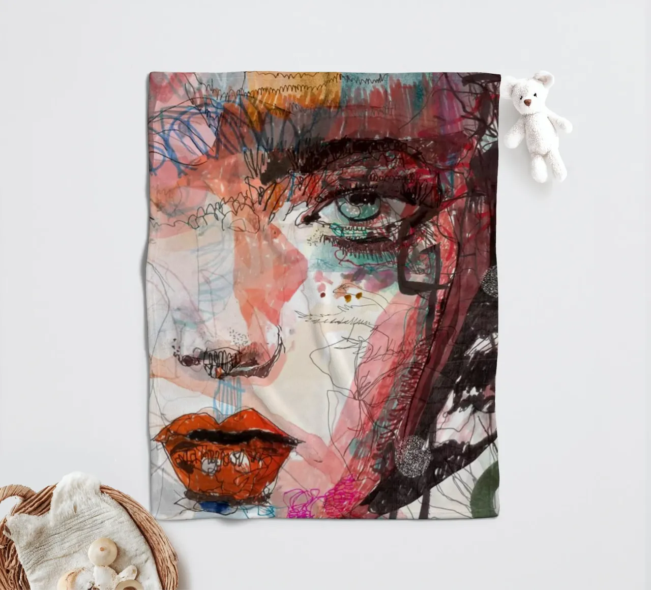 face Fleecedecke von Giulio Iurissevich