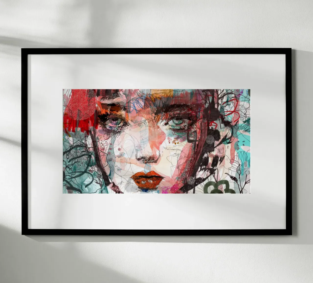 face poster con telaio in legno da Giulio Iurissevich