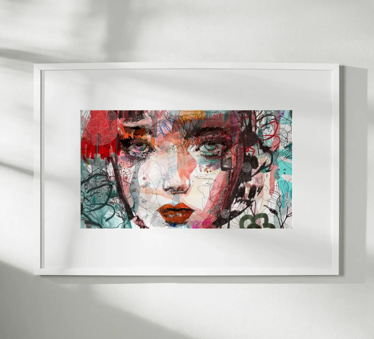 face poster con telaio in legno da Giulio Iurissevich