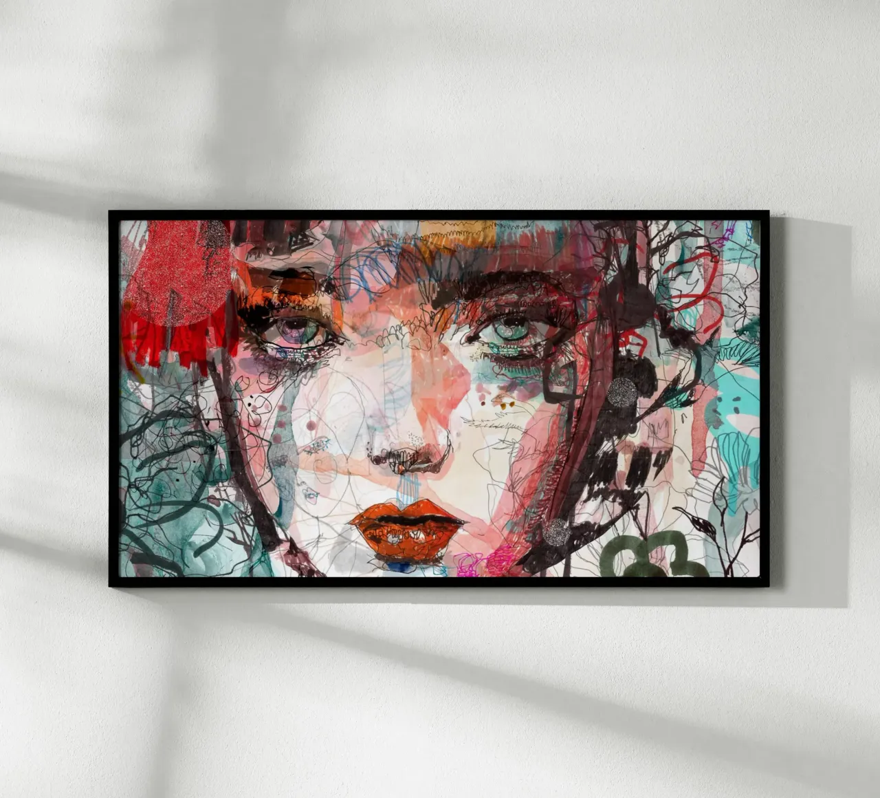 face poster con telaio in legno da Giulio Iurissevich