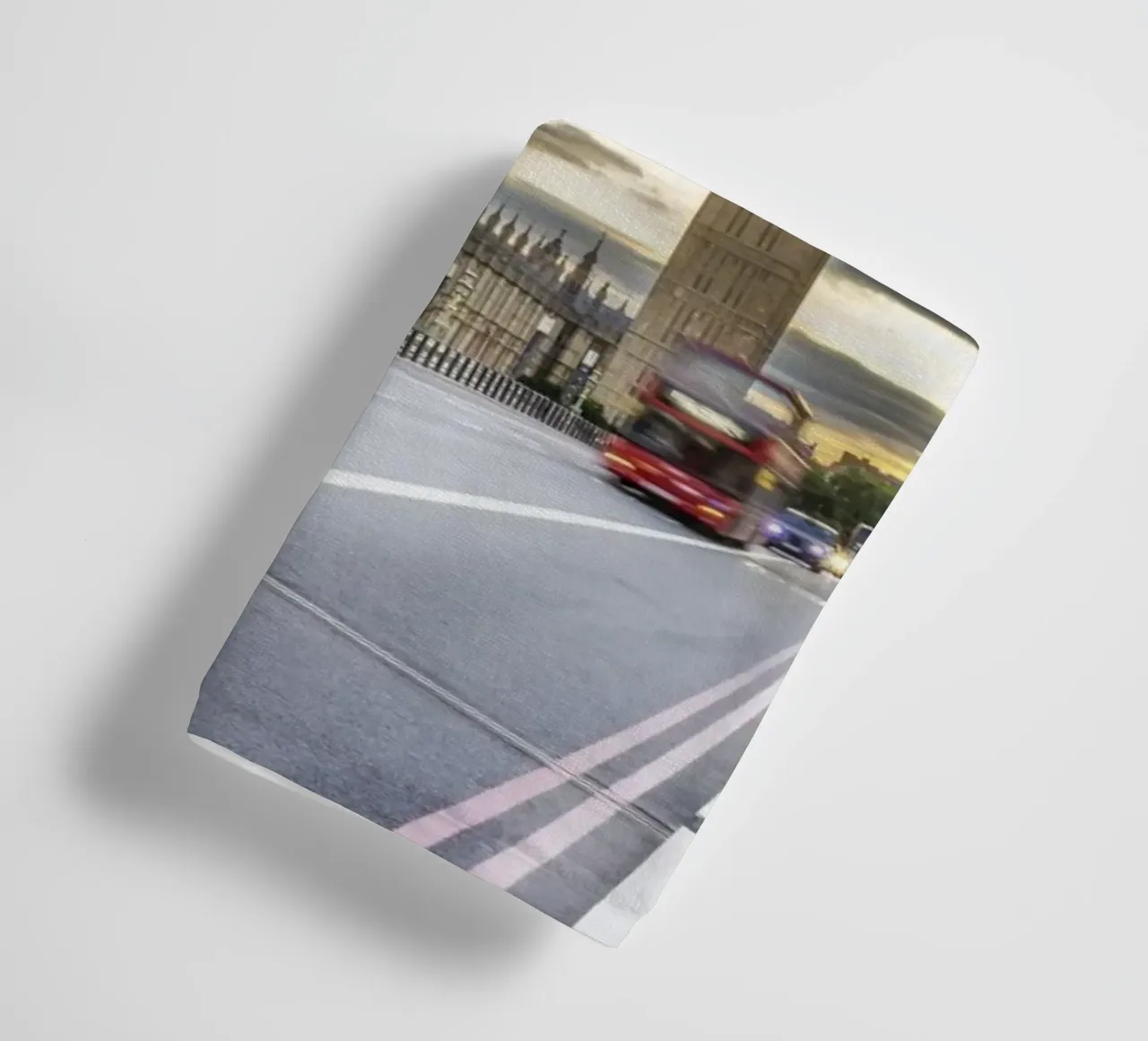 Evening dynamics on Westminster Bridge towel by Melanie Viola