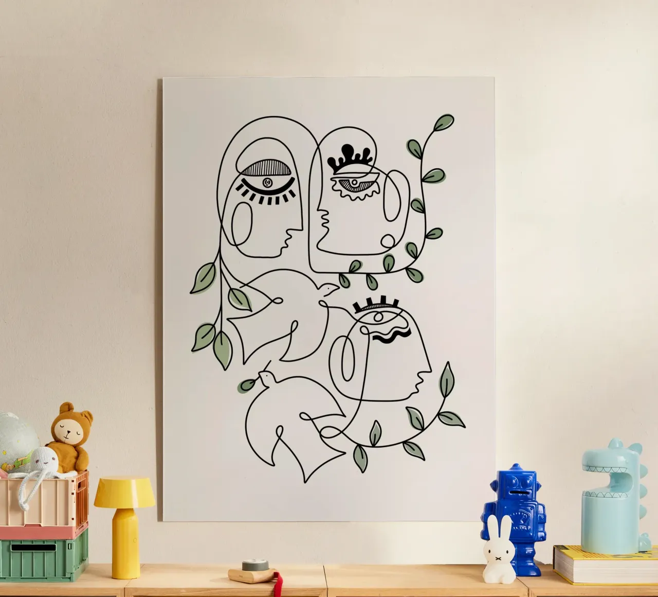 Crowded Eternity acrylic glass by Shatha Al Dafai