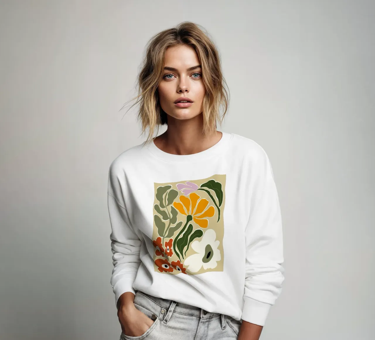 Bloeiend midden van de eeuw sweatshirt van Miho Art Studio