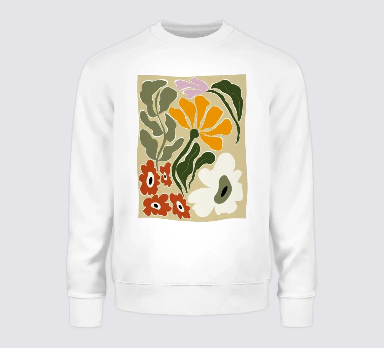 Bloomscape di metà secolo felpa da Miho Art Studio
