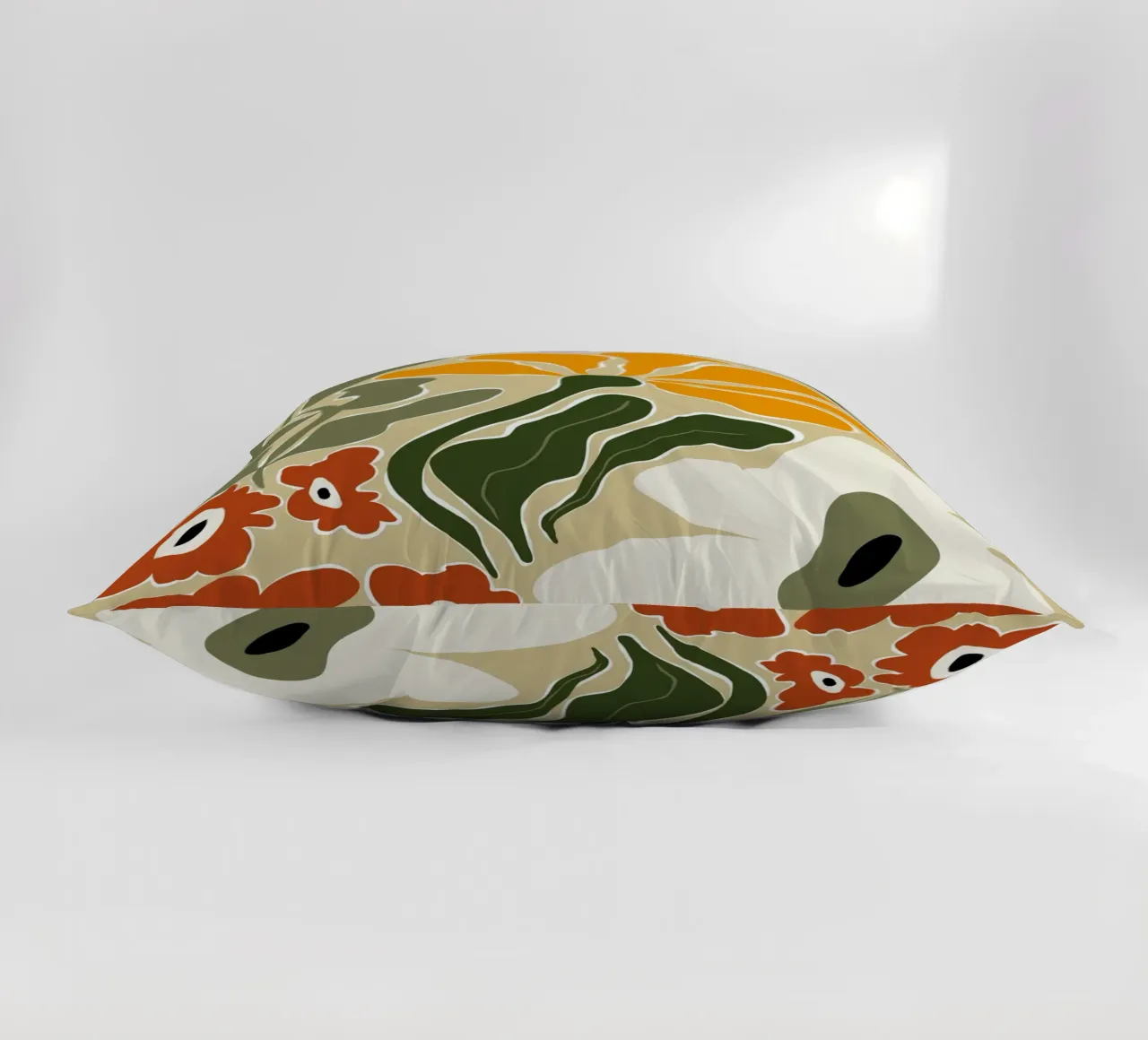 Bloomscape di metà secolo cuscino da Miho Art Studio