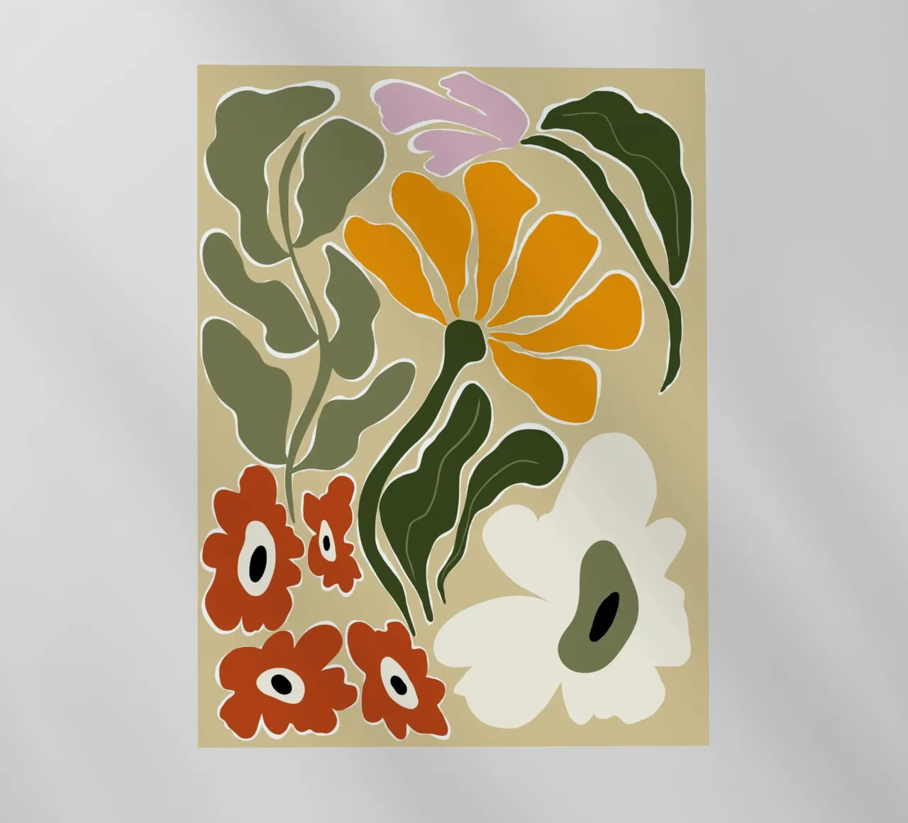 Bloomscape di metà secolo pellicola backlit da Miho Art Studio