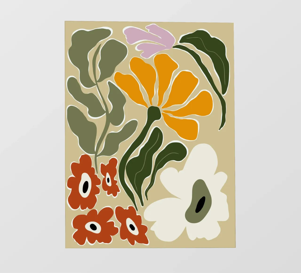 Bloomscape di metà secolo pellicola backlit da Miho Art Studio