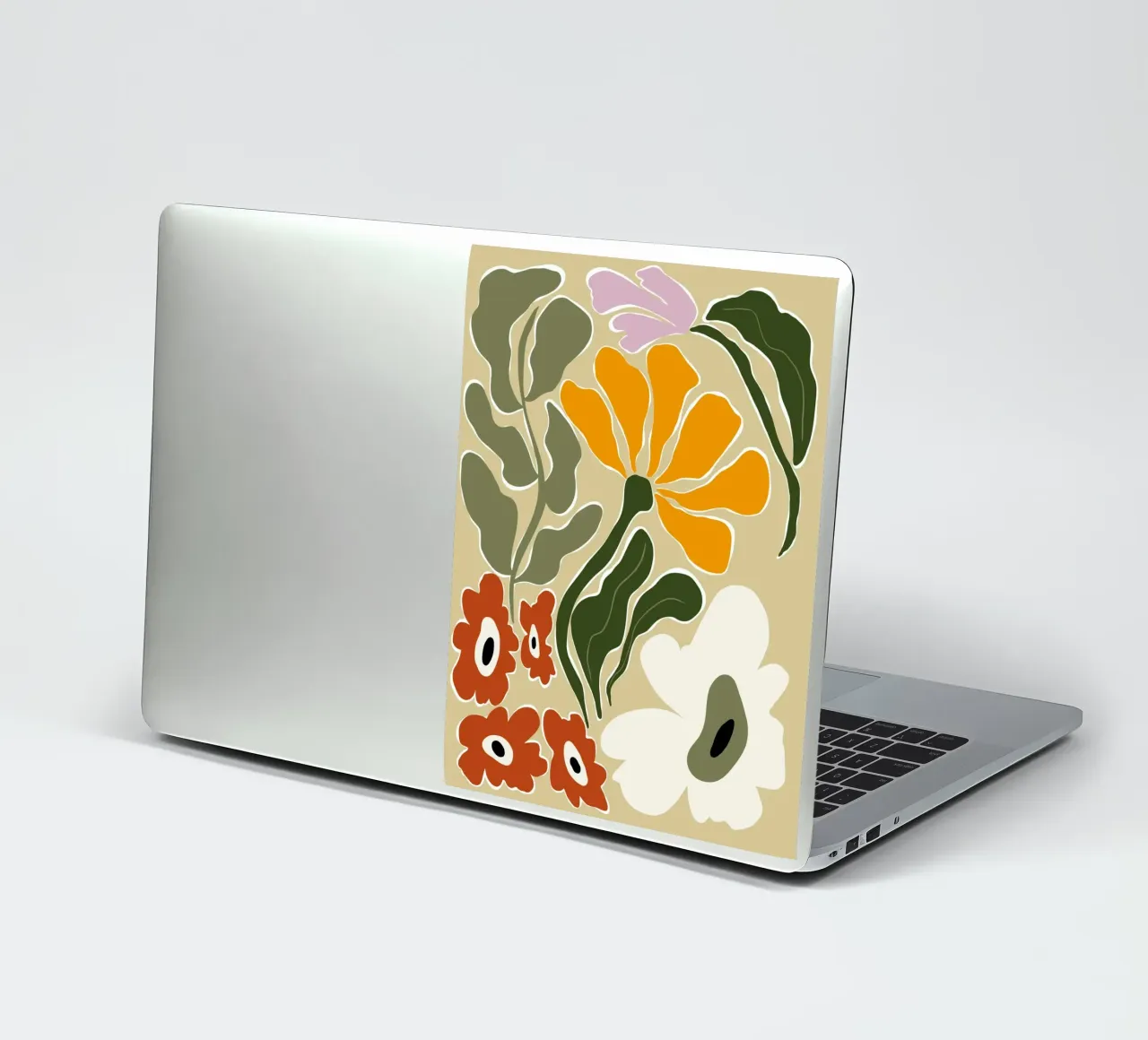 Bloomscape di metà secolo adesivo da Miho Art Studio