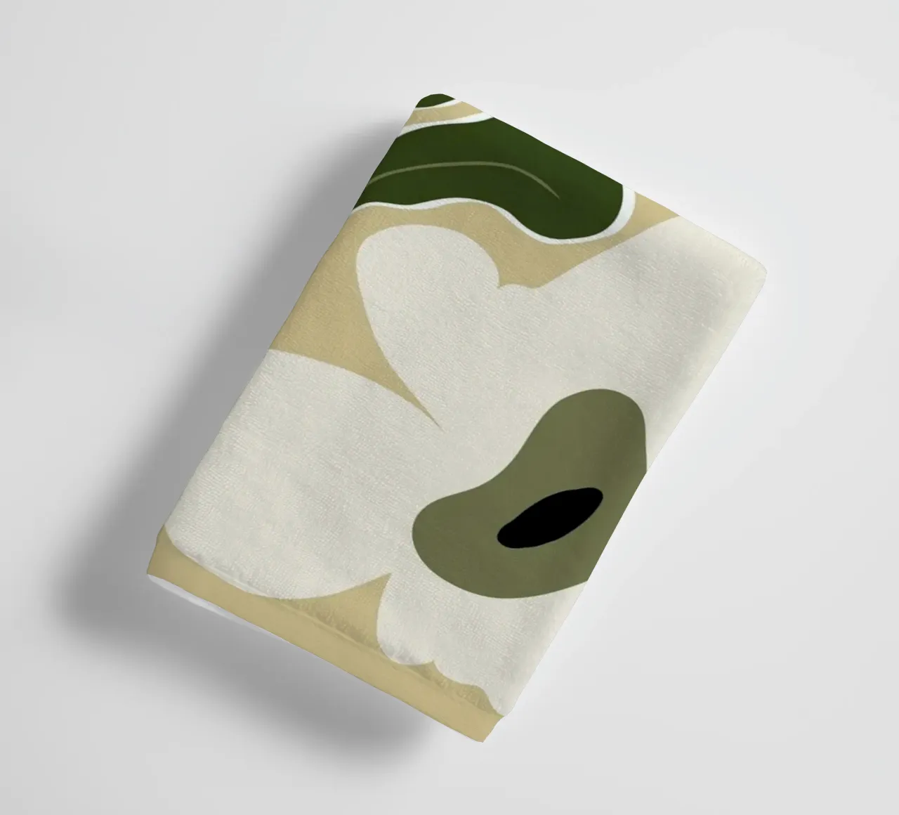 Bloomscape di metà secolo asciugamano da bagno da Miho Art Studio