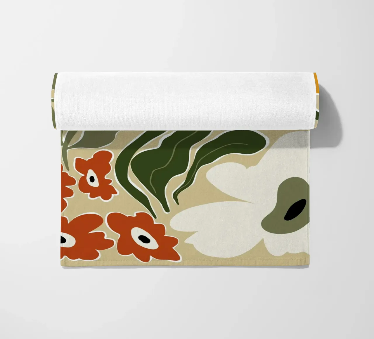 Bloomscape di metà secolo telo mare da Miho Art Studio