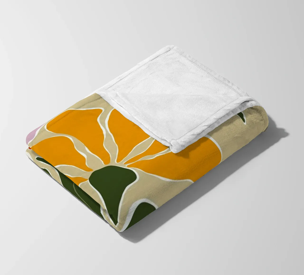 Bloomscape di metà secolo coperta in pile da Miho Art Studio