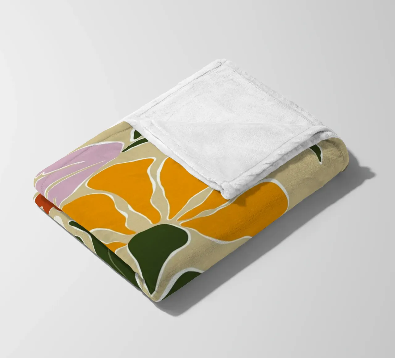 Bloomscape di metà secolo coperta in pile da Miho Art Studio