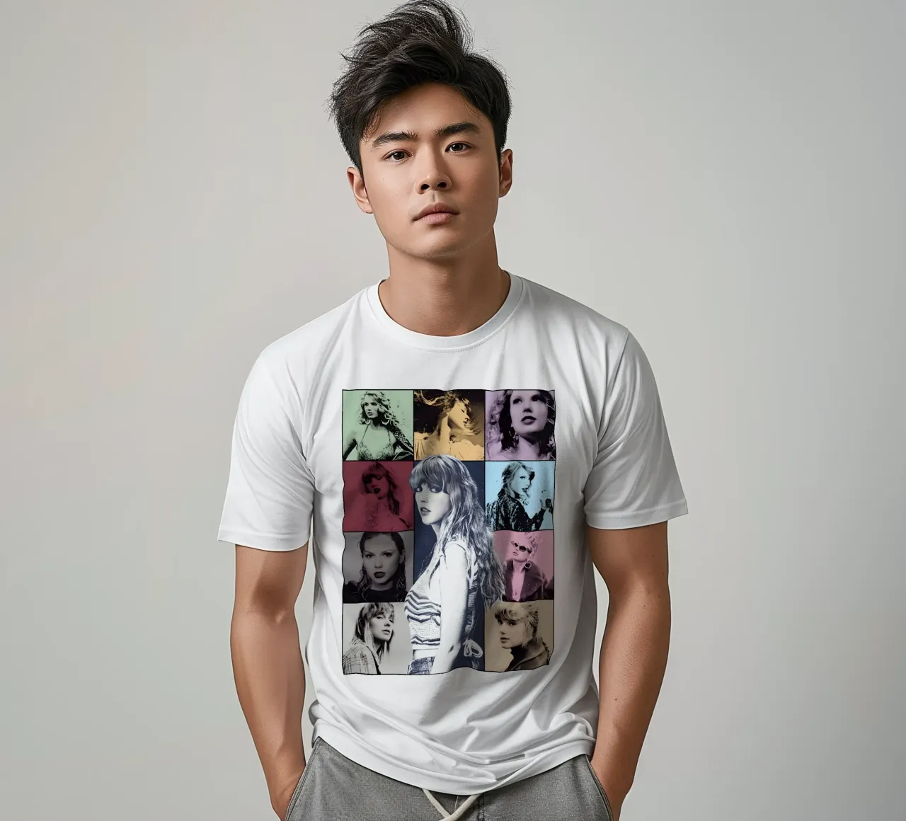Collage gierzwaluwen Vector t-shirt van Home Band Shop