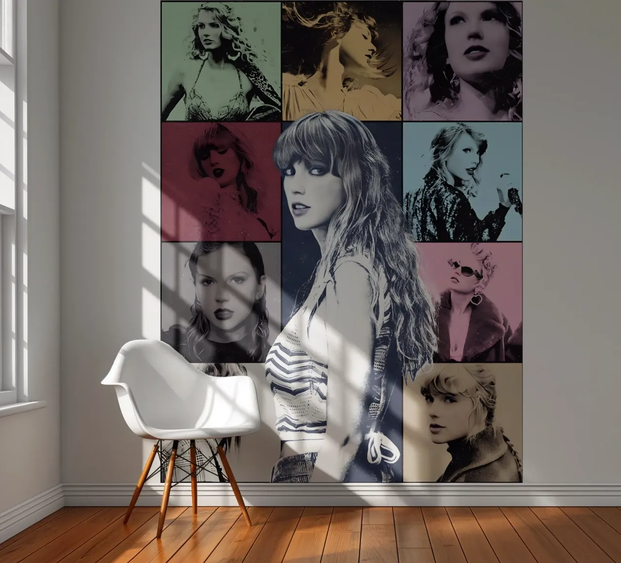 Collage gierzwaluwen Vector fotobehang van Home Band Shop