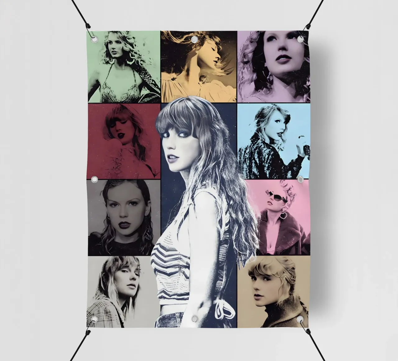 Collage gierzwaluwen Vector pvc-zeil van Home Band Shop