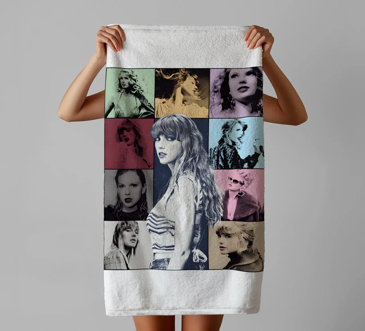Collage gierzwaluwen Vector badhanddoek van Home Band Shop