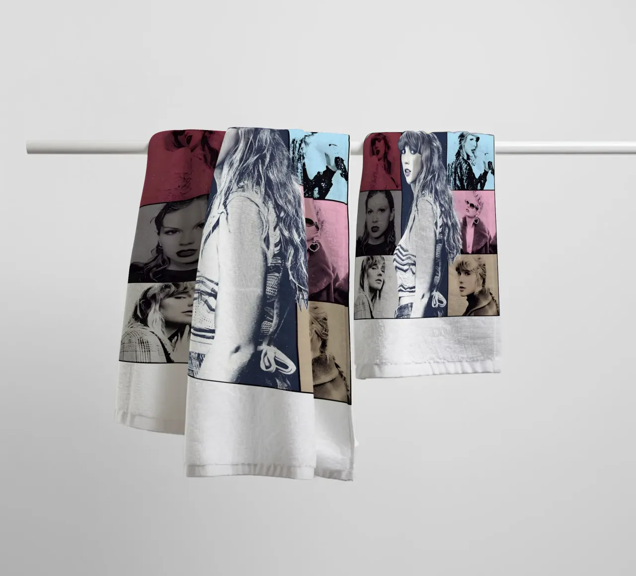 Collage gierzwaluwen Vector badhanddoek van Home Band Shop
