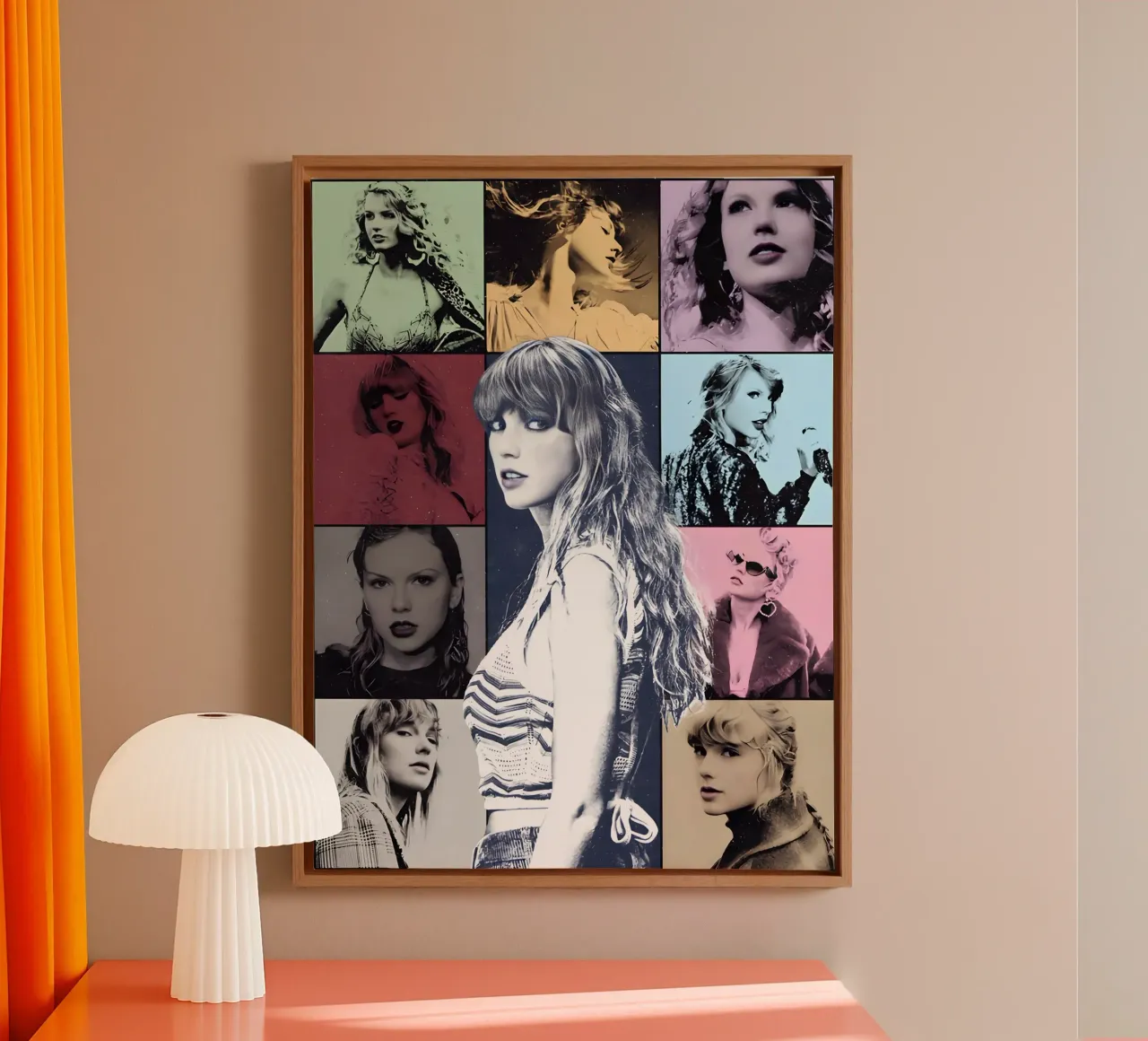 Collage gierzwaluwen Vector canvas van Home Band Shop