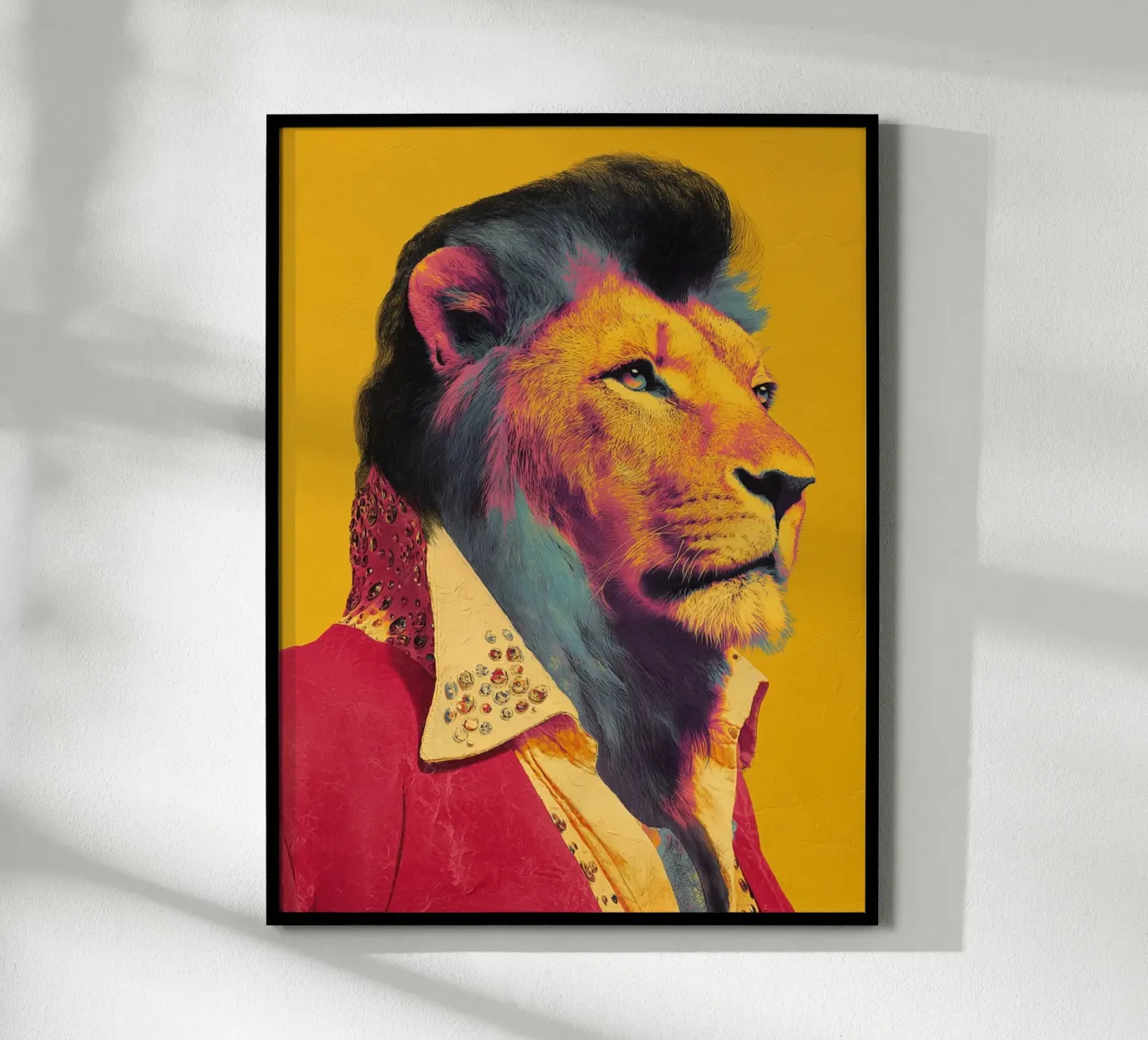 Elvis con un look da leone poster da Carinaprint