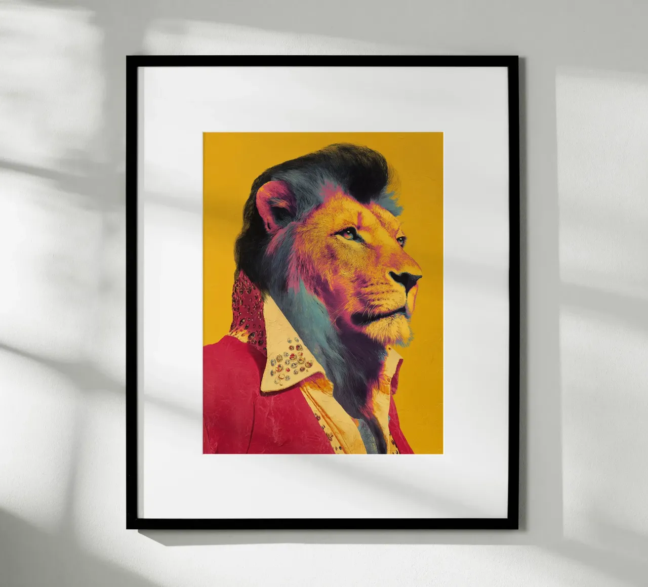 Elvis con un look da leone poster da Carinaprint