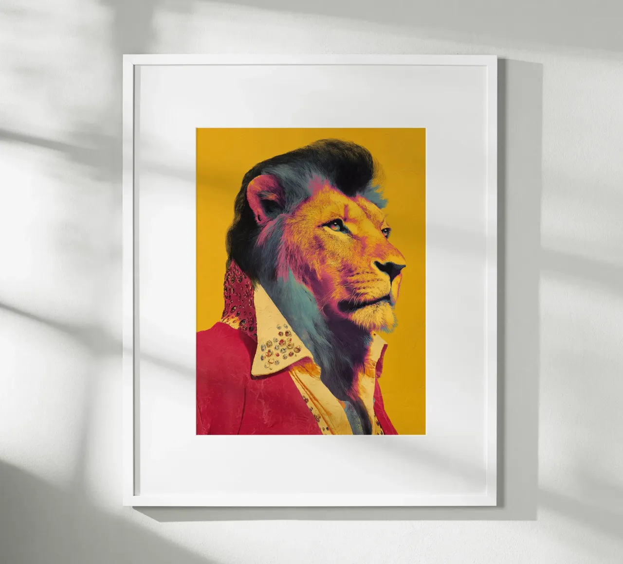 Elvis con un look da leone poster da Carinaprint