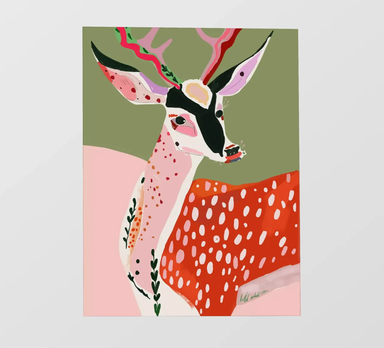 Cerf enchanté papier peint photo de ArtsySesta
