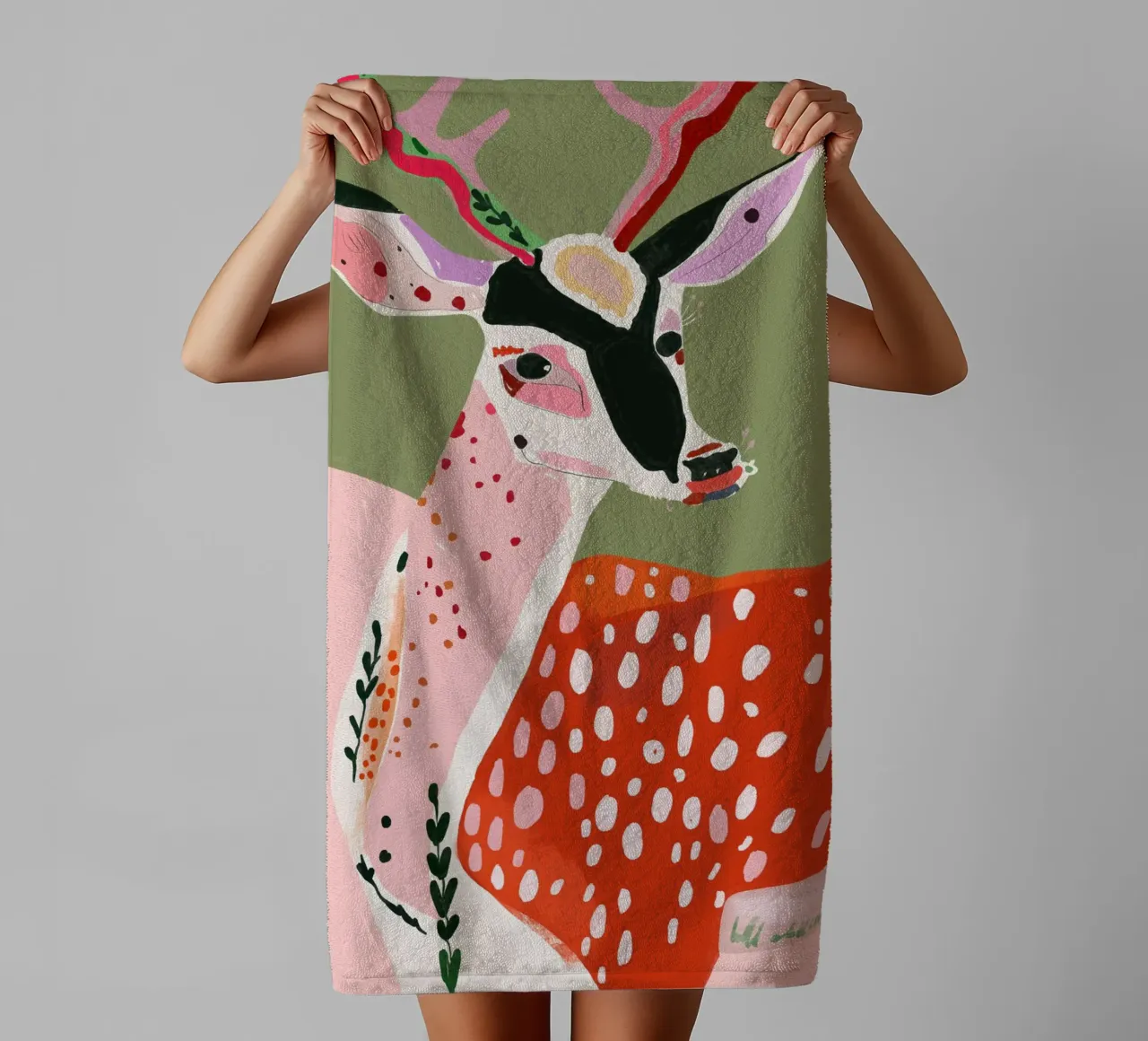 Cerf enchanté serviette de bain de ArtsySesta