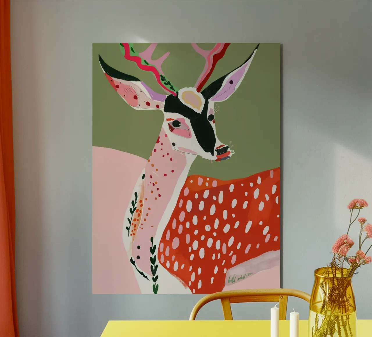Enchanted Deer alu-dibond by ArtsySesta